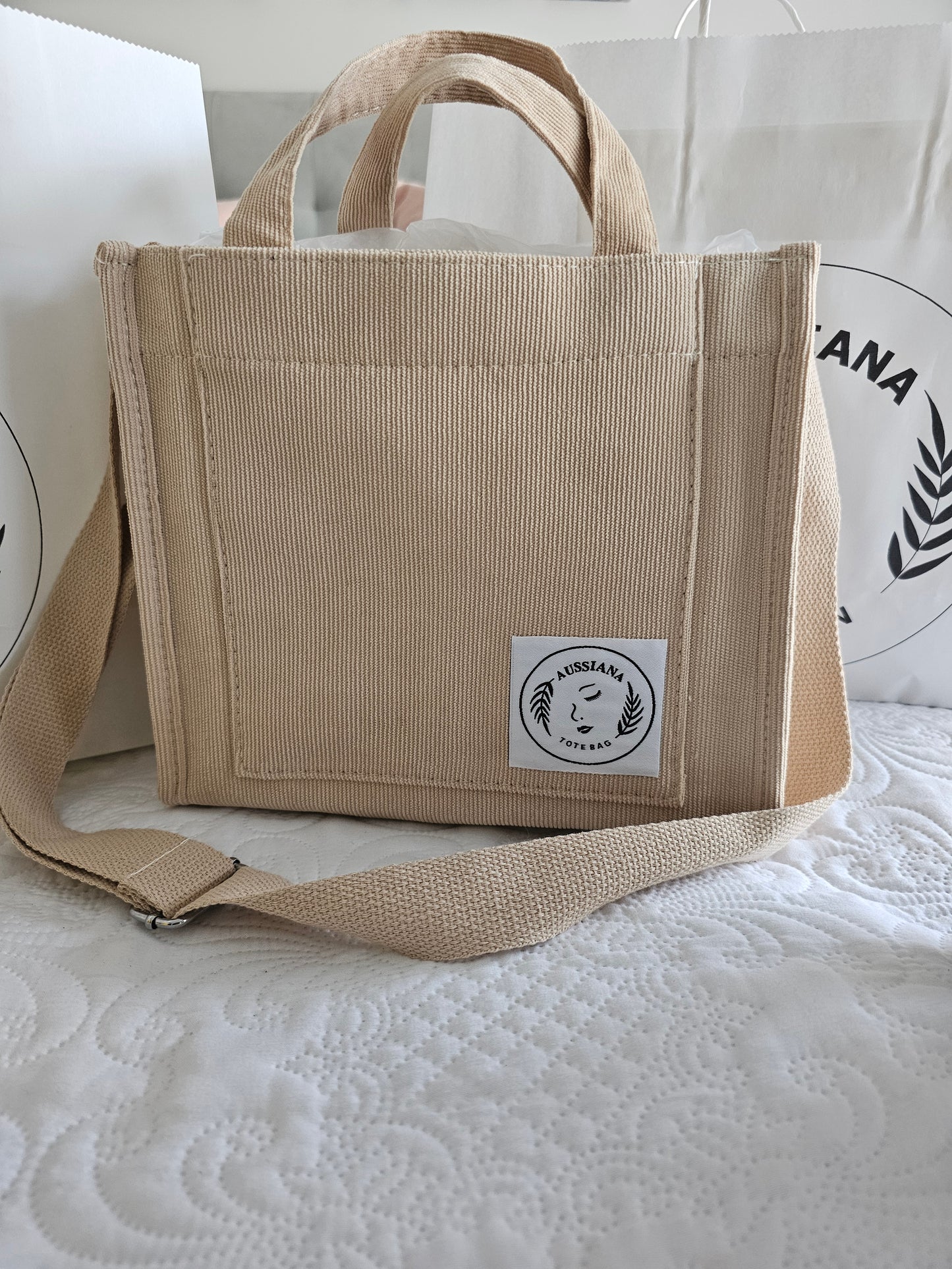 50%off Corduroy Tote bag