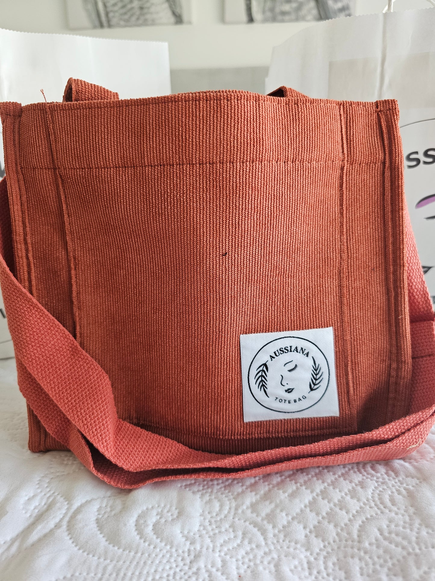 50%off Corduroy Tote bag